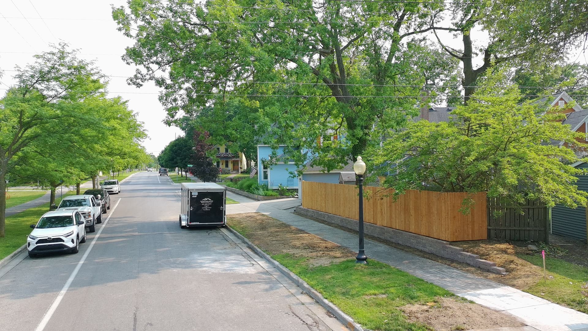 Gallery photos for Privacy Fence and Stone Wall Build in Downtown Traverse City: Image #3