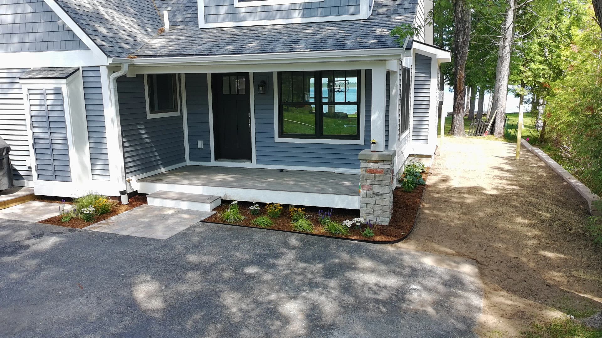 Gallery photos for Paver Walkways and Fresh Plantings Finish This Lakeside Home Right: Image #2