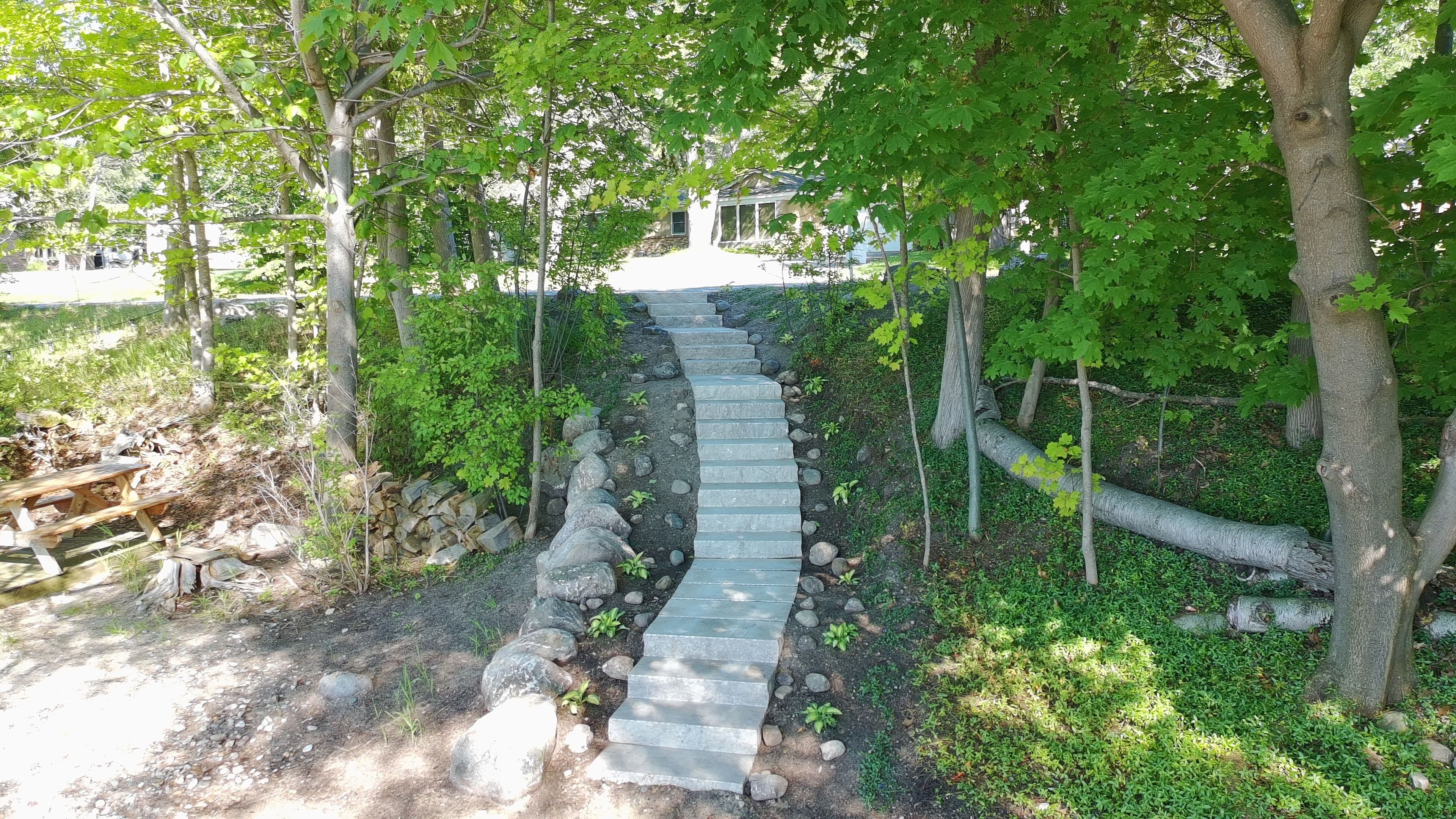 Project 26 Sawn-Cut Limestone Steps Down to West Bay image