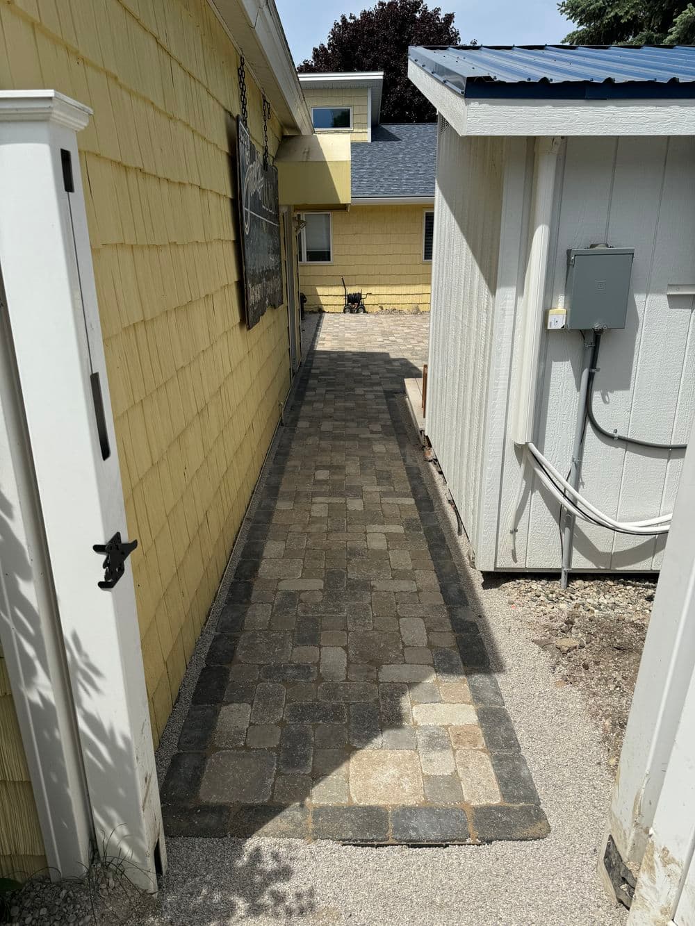 Gallery photos for Patio Install Turned Drainage Rescue in Traverse City: Image #1