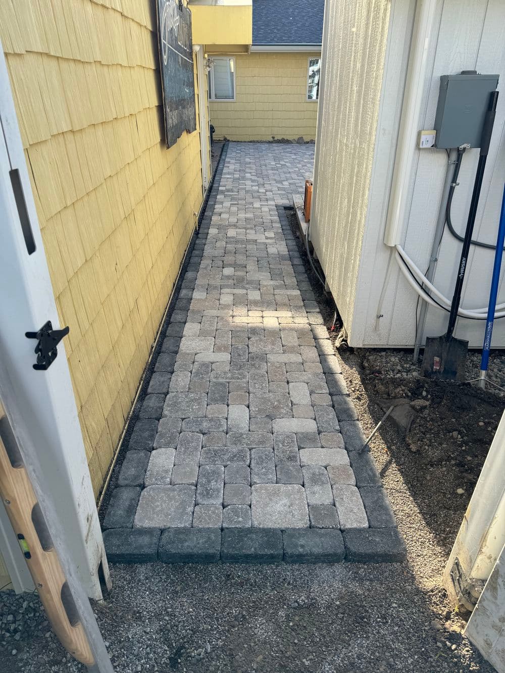 Gallery photos for Patio Install Turned Drainage Rescue in Traverse City: Image #2