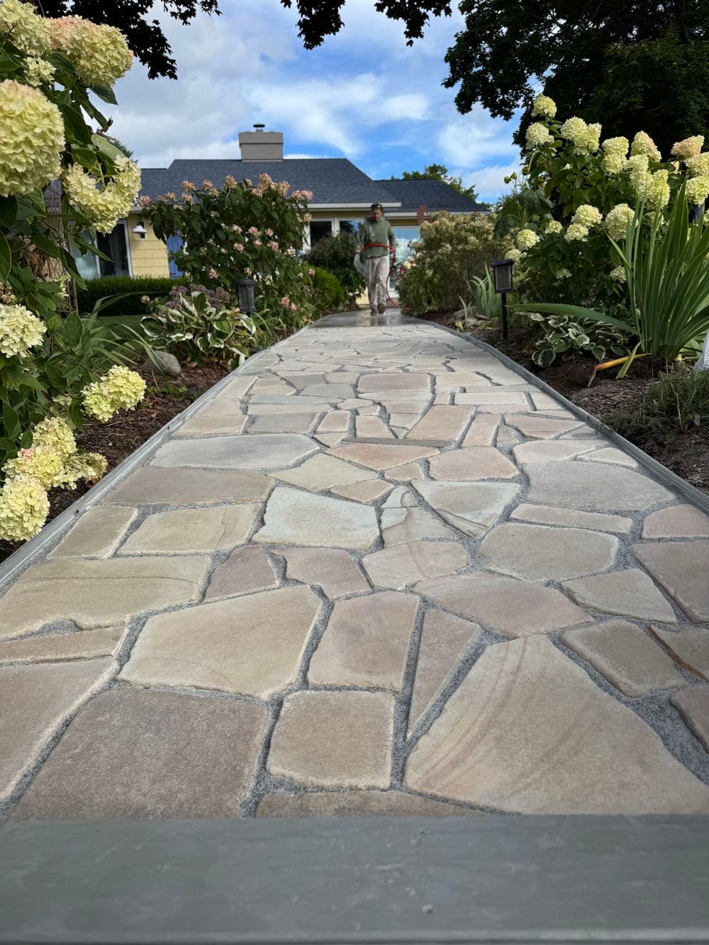 Project Flagstone Patio and Path Reset on Peninsula Drive Traverse City image
