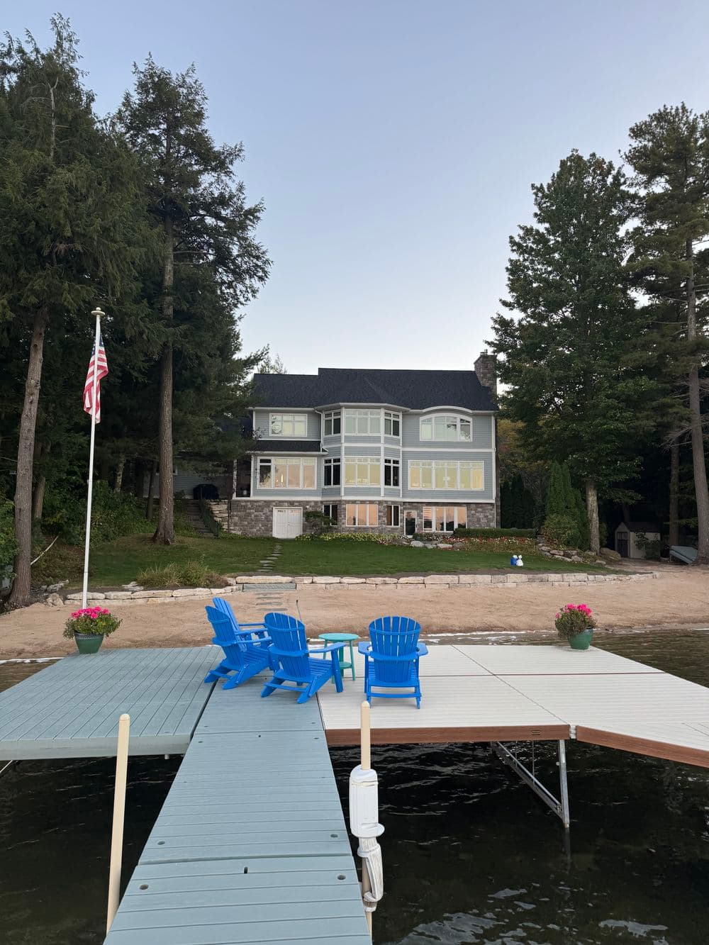 Gallery photos for Limestone Outcroppings and NY Bluestone Steps Fix a Failing Beach Transition: Image #1