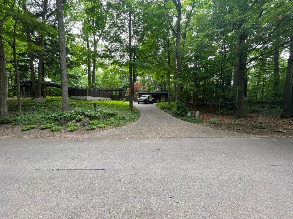 Gallery photos for Subtle Driveway Entrance Design Using Boulders and Natural Plantings: Image #3