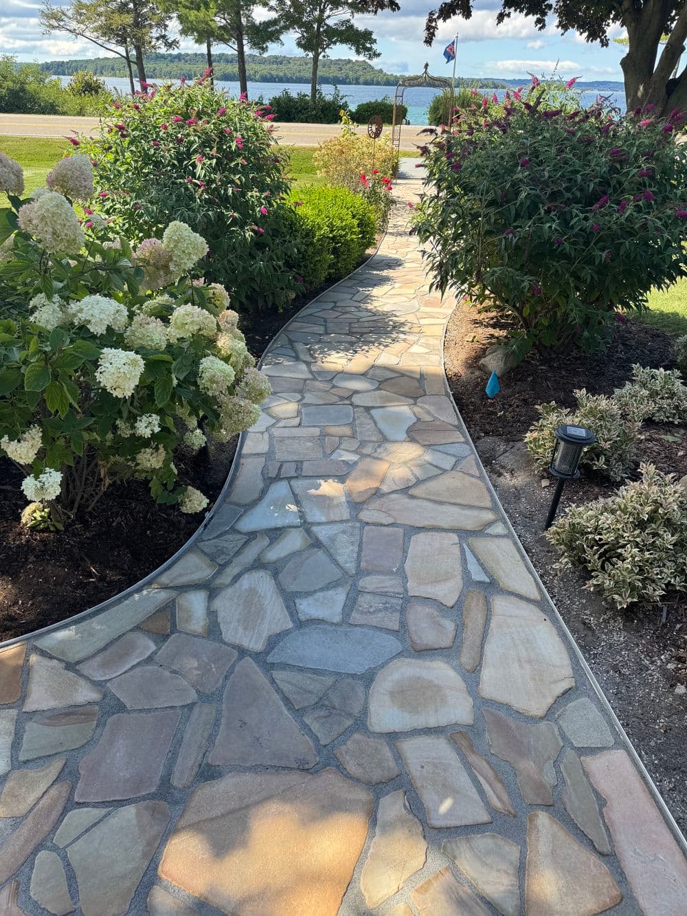 Gallery photos for Flagstone Patio and Path Reset on Peninsula Drive Traverse City: Image #7