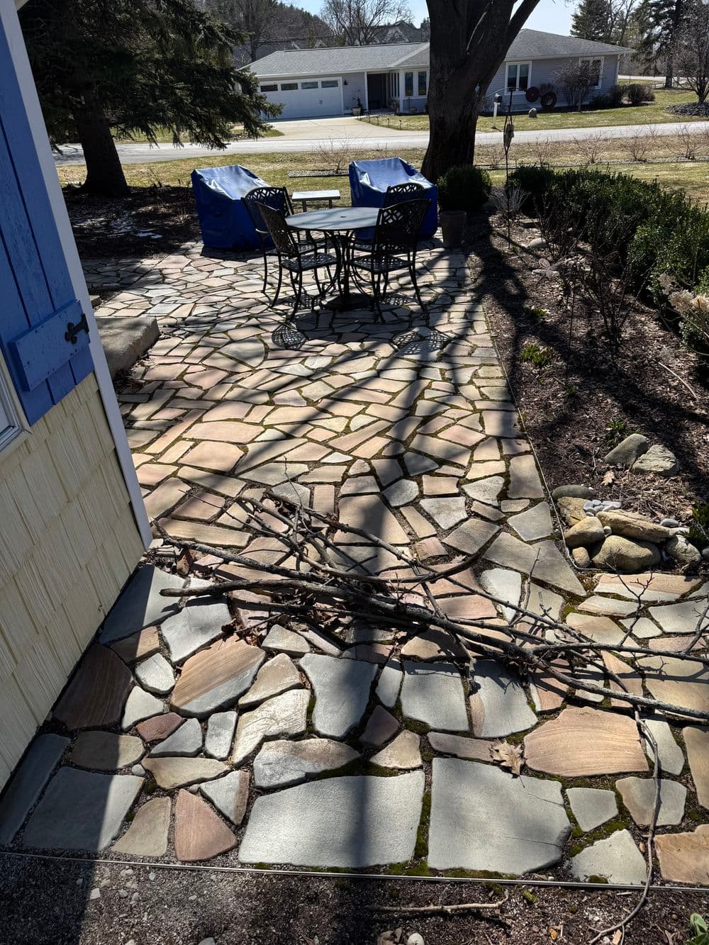 Gallery photos for Flagstone Patio and Path Reset on Peninsula Drive Traverse City: Image #10