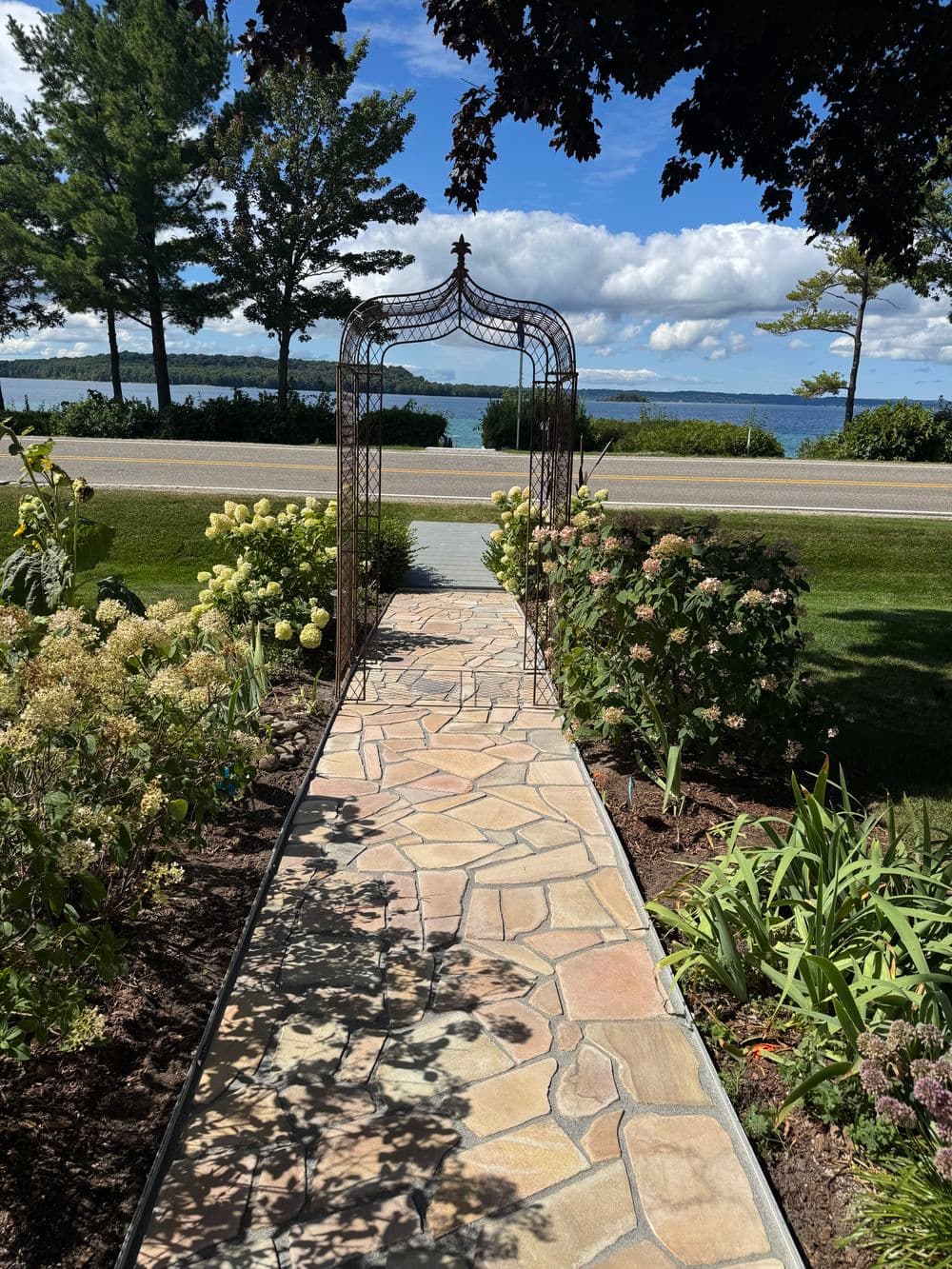 Gallery photos for Flagstone Patio and Path Reset on Peninsula Drive Traverse City: Image #9